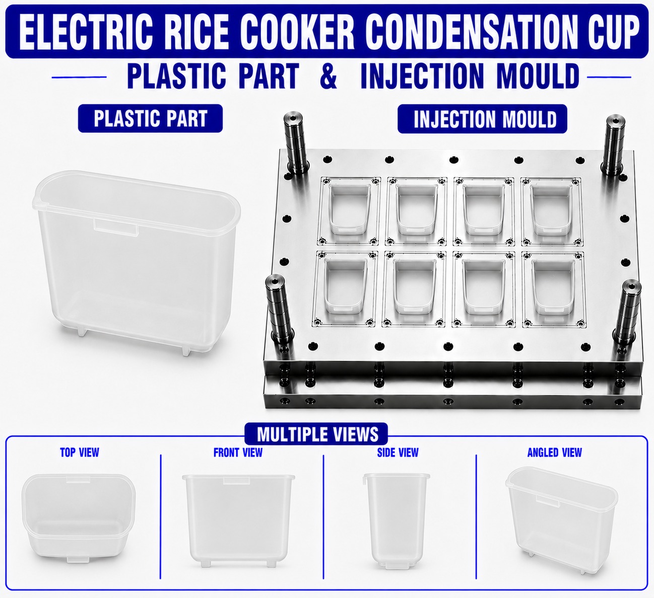 Electric Rice Cooker Plastic Condensation Cup Mould and Moulding Service